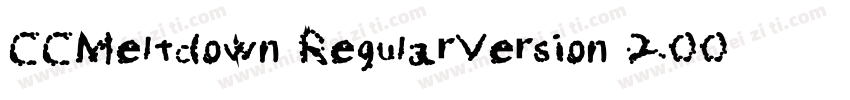 CCMeltdown RegularVersion 200 2015字体转换